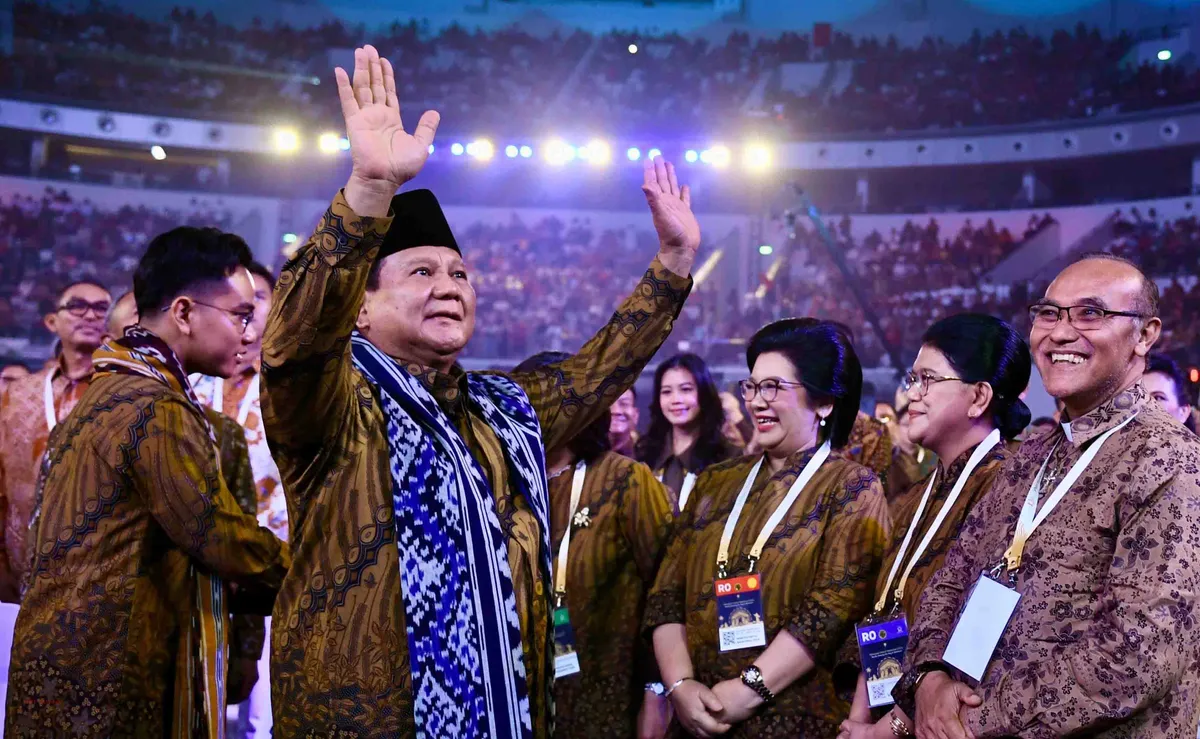 Indonesia jadi Negara Paling Bahagia di Dunia, Prabowo: Saya Terharu